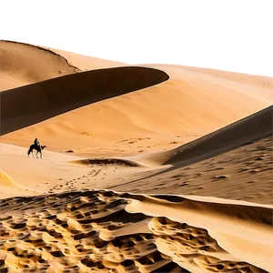 Sand Dunes With Desert Animals PNG Rec PNG