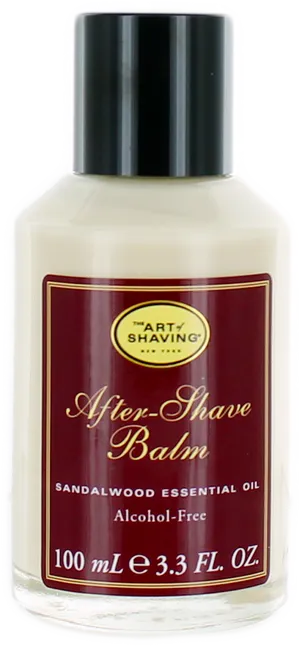 Sandalwood After Shave Balm Bottle PNG