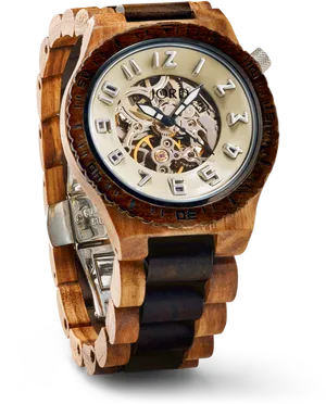 Sandalwood Automatic Watch PNG