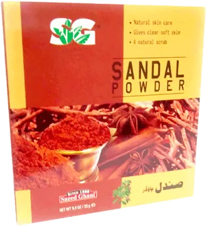 Sandalwood Powder Packaging PNG