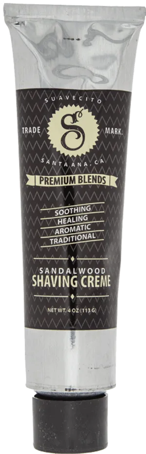 Sandalwood Shaving Cream Tube PNG image