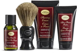 Sandalwood Shaving Kit Products PNG