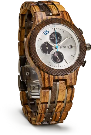 Sandalwood Style Wooden Watch PNG image