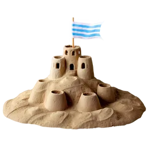 Sandcastle By The Sea PNG 06212024 PNG