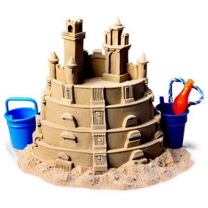 Sandcastle With Bucket PNG Yaj14