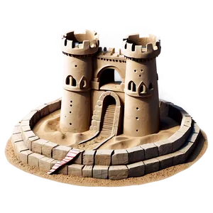 Sandcastle With Moat Png 06212024 PNG image