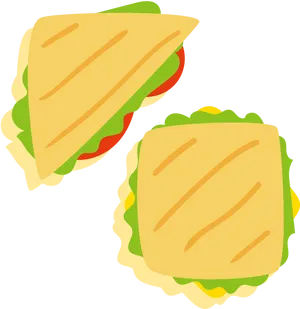 Sandwichand Burger Illustration PNG image