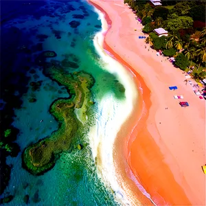 Sandy Beach Aerial View PNG 05242024 PNG