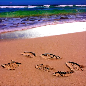 Sandy Beach Sea Turtle Tracks PNG 30 PNG