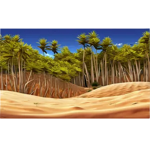 Sandy Coastal Dunes Landscape PNG Ffy12 PNG