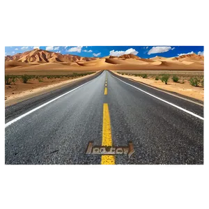 Sandy Desert Road Journey Png Drf44 PNG image