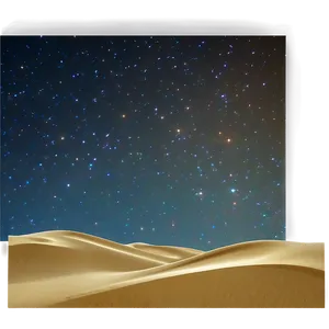Sandy Dunes Under Starry Sky PNG Igp PNG