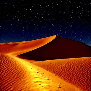 Sandy Dunes Under Starry Sky PNG Tla PNG