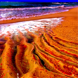 Sandy Shoreline Waves PNG Jcs33 PNG