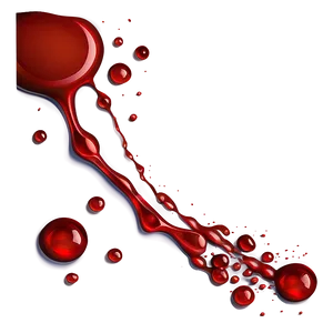 Sanguine Stains: Blood Spot Vector PNG Wle87
