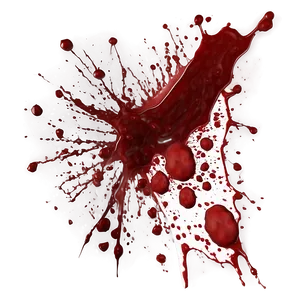 Sanguine Trails: Blood Spatter Effect PNG Trd89