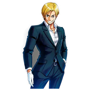Sanji Black Leg Style PNG 7