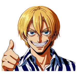 Sanji's Hilarious Expressions PNG Dno