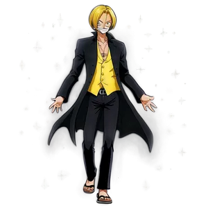 Sanji's Stealth Black Mode PNG Kyg PNG