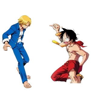 Sanji Vs. Luffy Duel Png Kkt78 PNG image