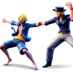 Sanji Vs. Luffy Duel PNG Lsk51 PNG