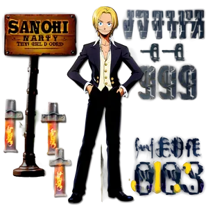 Sanji Wanted Poster PNG 82 PNG