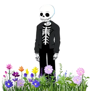 Sans In Echo Flowers Field Png 05212024 PNG image