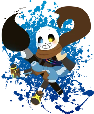 Sans Undertale Animated Character PNG image