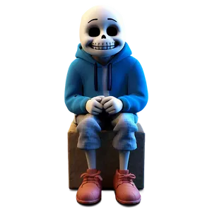 Sans Undertale Sitting Png Ted PNG image