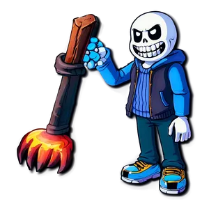 Sans With Bone Attack Png 05212024 PNG image