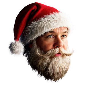 Santa Beard And Hat PNG 05032024