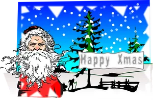 Santa Celebrating Christmas