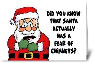 Santa_ Claus_ Chimney_ Fear_ Cartoon PNG