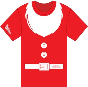 Santa Claus Costume T Shirt Design PNG
