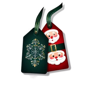 Santa Claus Gift Tag Png 06282024 PNG image