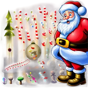 Santa Claus Greeting Png Xno46 PNG image