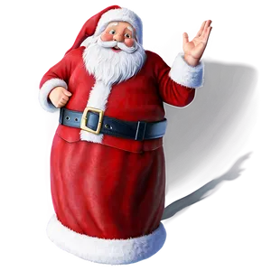 Santa Claus On Roof PNG 05212024