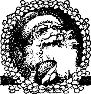 Santa Claus Optical Illusion PNG image