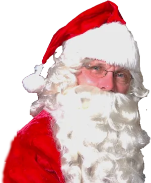 Santa Claus Portrait Transparent Background PNG image
