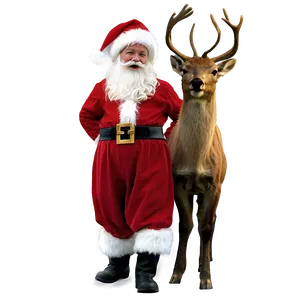 Santa Claus Reindeer Png Uxi12 PNG image