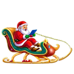 Santa Claus Sleigh PNG Dru