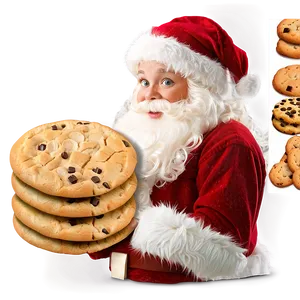 Santa Claus With Cookies Png 05212024 PNG image