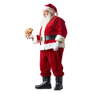 Santa Claus With Cookies Png 2 PNG image