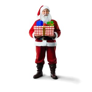 Santa Claus With Gifts PNG Lxq81