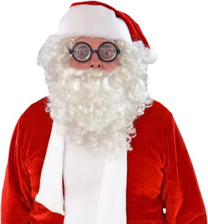 Santa Costume Glasses Beard PNG