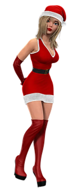 Santa Costume3 D Model