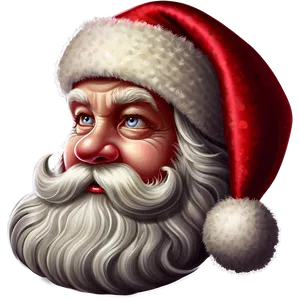 Santa Face Decoration PNG 06282024