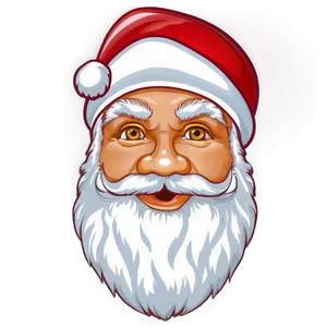 Santa Face Design PNG 85