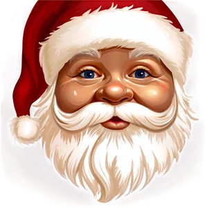 Santa Face Design PNG Uru