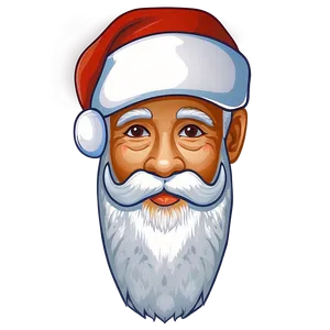Santa Face For Kids PNG 06282024